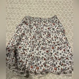 Short Flowy Floral Skirt